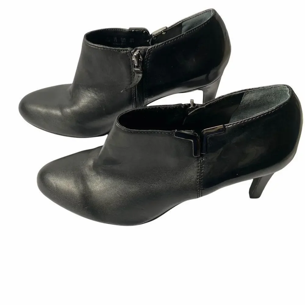 Franco Sarto Black Frama Booties‎ Sz 9.5